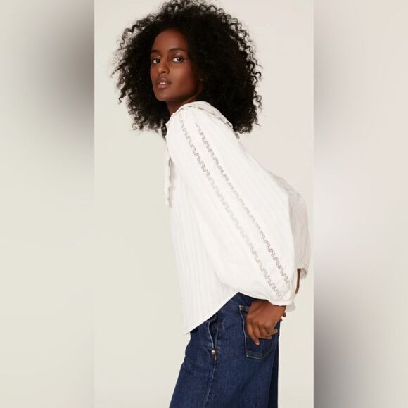 LoveShackFancy William Blouse Size Small - Picture 1 of 8